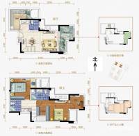 保利观澜2室2厅2卫户型图