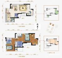 保利观澜2室2厅2卫户型图