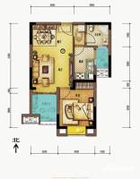 中铁北美时光普通住宅54.1㎡户型图