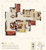 天成郦湖国际社区3室2厅2卫户型图