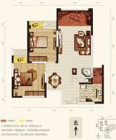 天成郦湖国际社区2室2厅1卫户型图
