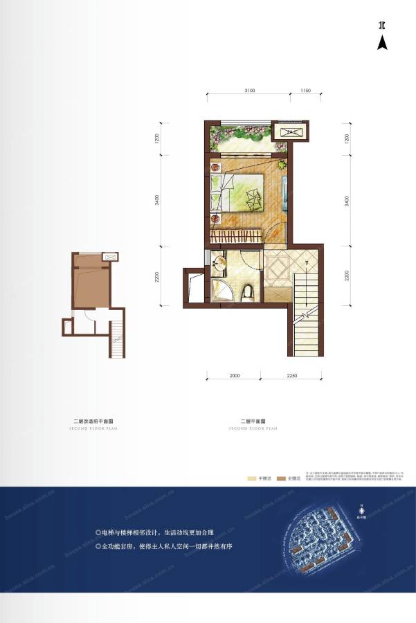 龙湖两江新宸森屿1室1厅0卫户型图