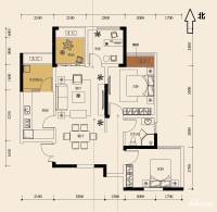 江屿朗廷普通住宅67.4㎡户型图