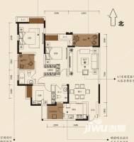 江屿朗廷3室2厅2卫107㎡户型图