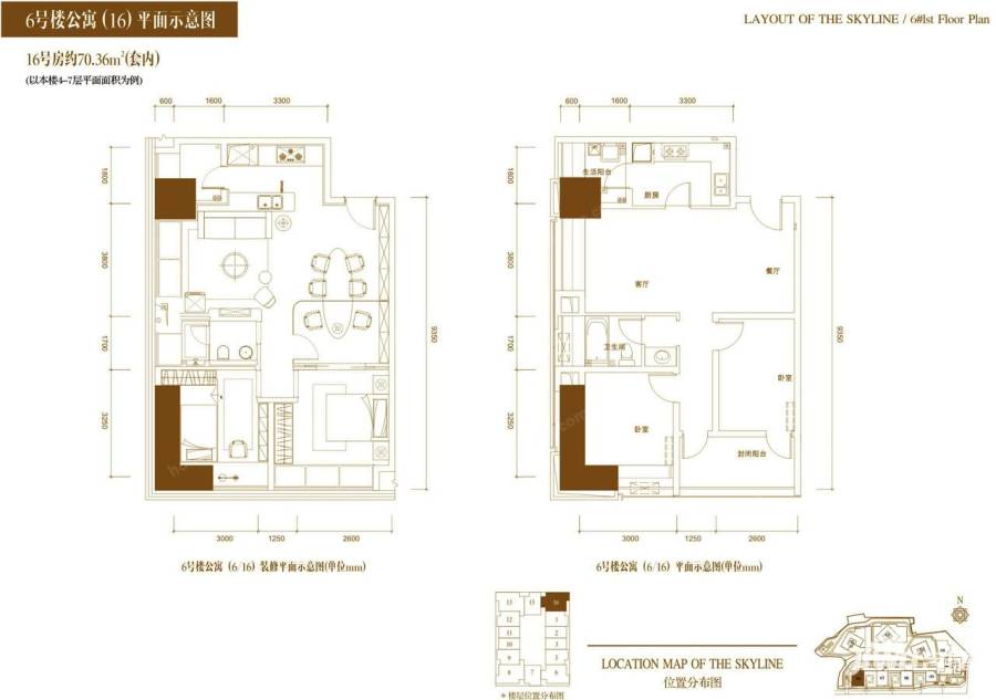 融创玖玺国际普通住宅82.4㎡户型图