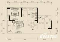 恒基翔龙江畔2室2厅1卫82㎡户型图