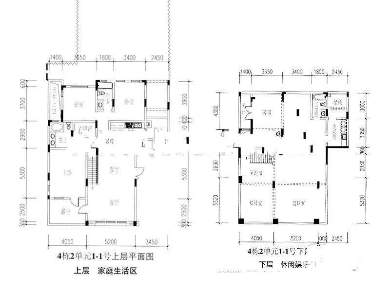 嘉凯城北麓官邸6室3厅3卫298.6㎡户型图