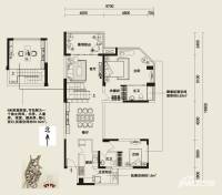 聚丰江山天下2室2厅2卫135.4㎡户型图