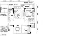 聚丰江山天下普通住宅61.5㎡户型图