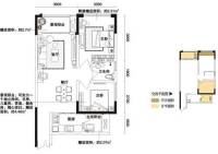 聚丰江山天下普通住宅57.7㎡户型图