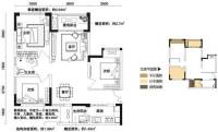 聚丰江山天下普通住宅68.2㎡户型图