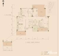 中冶北麓原3室2厅2卫118.9㎡户型图