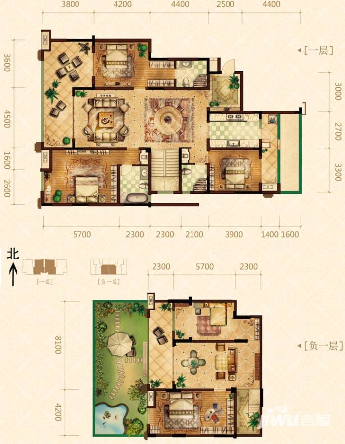 金科太阳海岸0室2厅3卫315.7㎡户型图