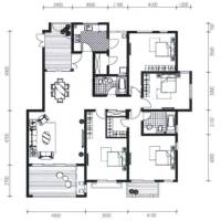 江与城普通住宅155㎡户型图