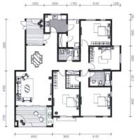 江与城普通住宅148㎡户型图