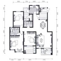 江与城普通住宅120㎡户型图