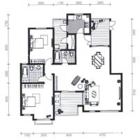 江与城普通住宅110㎡户型图