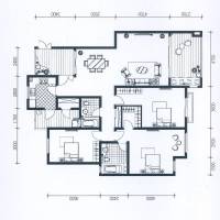 江与城普通住宅130㎡户型图