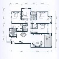 江与城普通住宅158㎡户型图