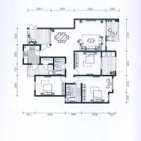 江与城普通住宅120㎡户型图