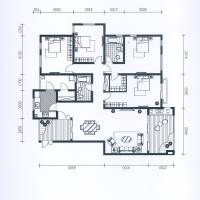 江与城普通住宅135.2㎡户型图