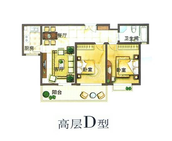 正太悠然居普通住宅93㎡户型图