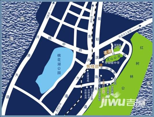 清华蓝湾位置交通图图片