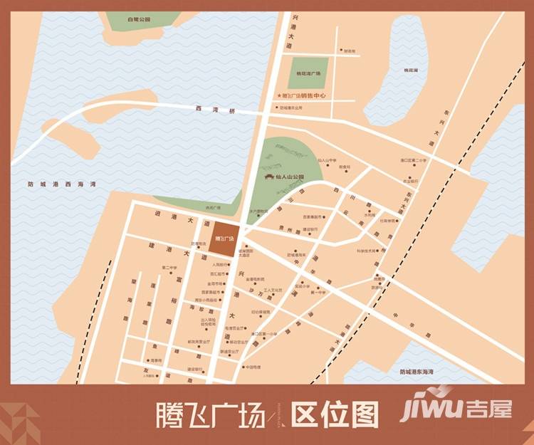 腾飞广场位置交通图