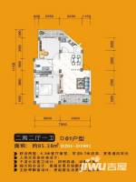 西湾金阳花园普通住宅85.4㎡户型图
