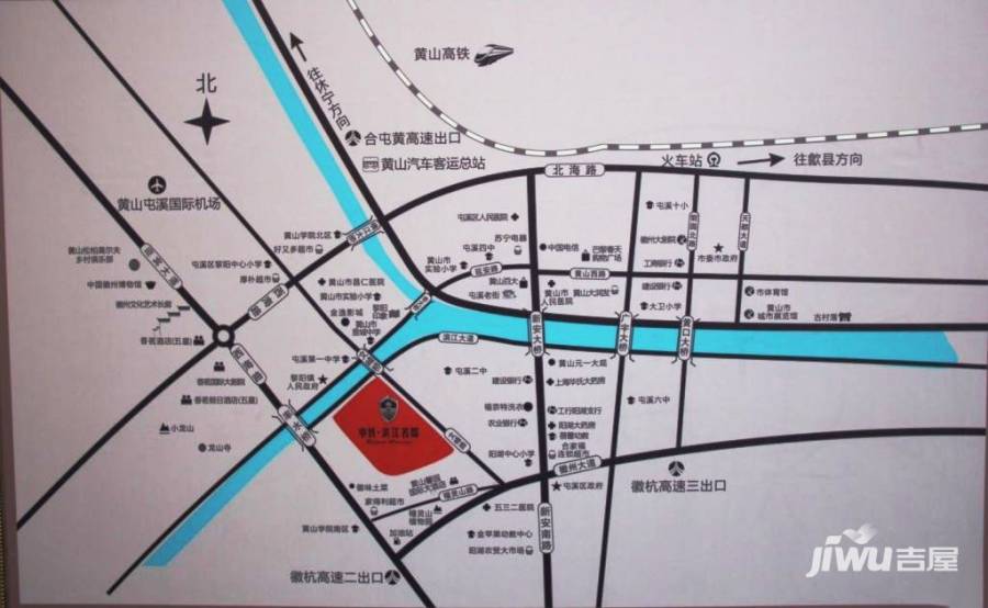 中铁滨江名邸位置交通图1
