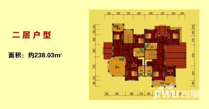 名仕庄园别墅-双拼238㎡户型图