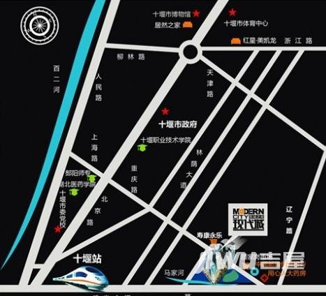 荣洲现代城位置交通图8