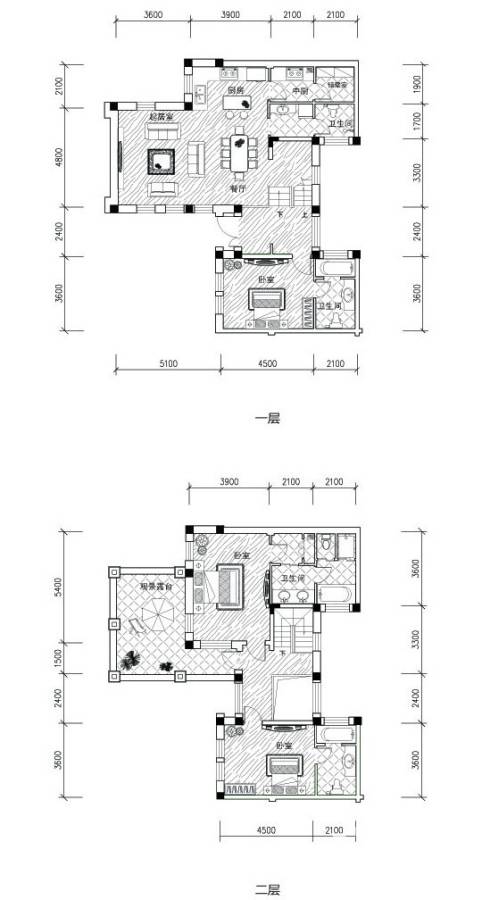 远洋假日养生庄园3室2厅4卫195㎡户型图