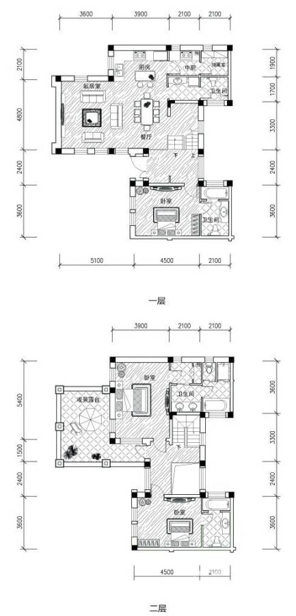 远洋假日养生庄园3室2厅4卫195㎡户型图