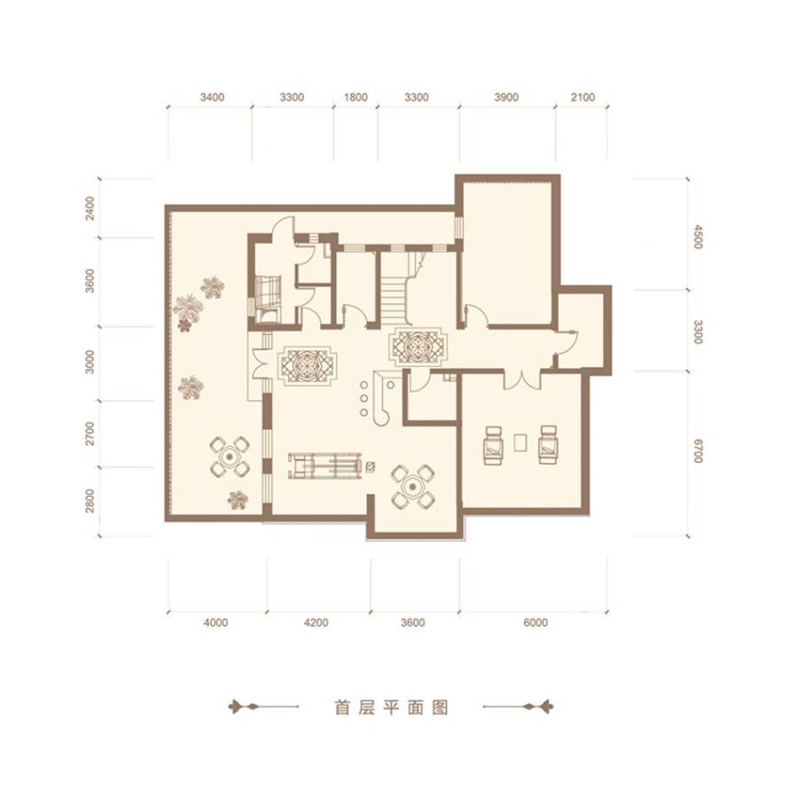 橡树庄园普通住宅280㎡户型图