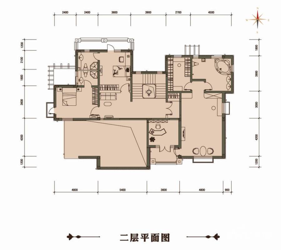 橡树庄园普通住宅380㎡户型图