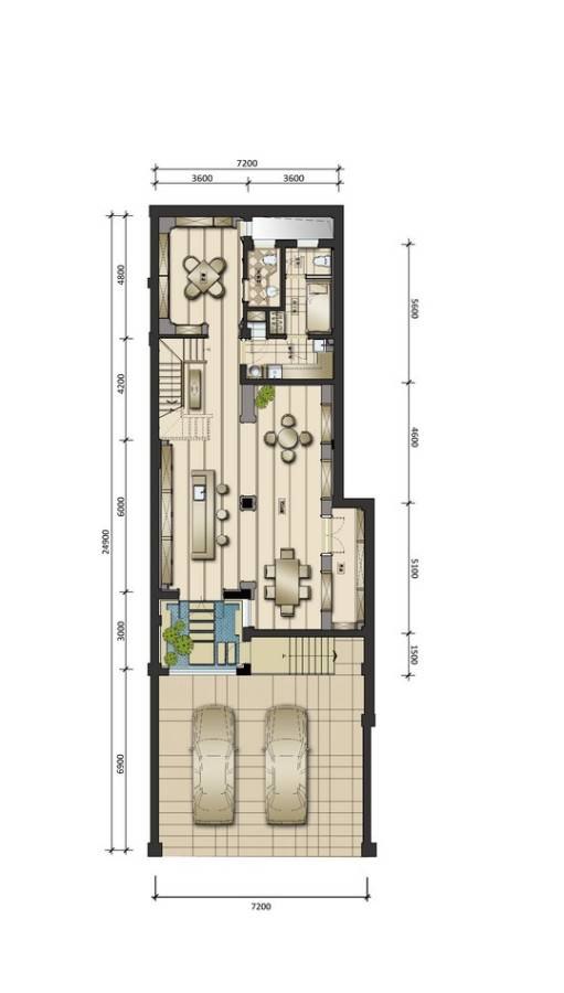 君海普通住宅256㎡户型图