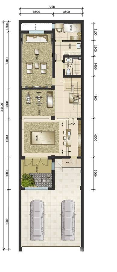 君海普通住宅230㎡户型图