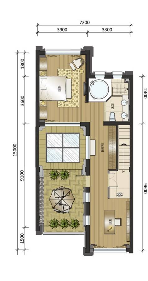 君海普通住宅230㎡户型图