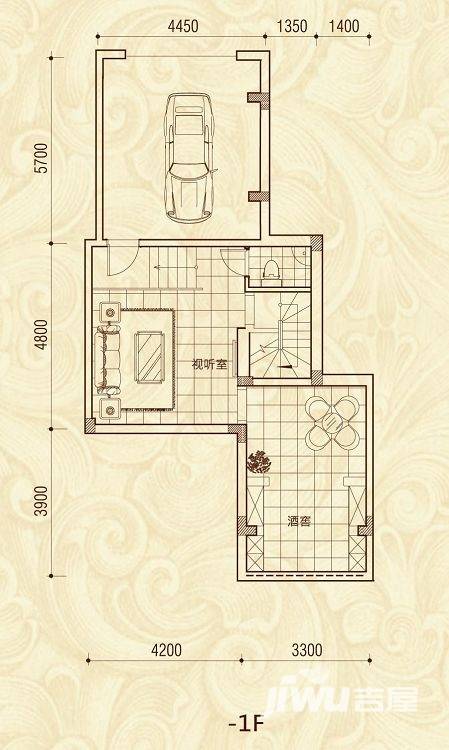 阳光地中海普通住宅82.8㎡户型图