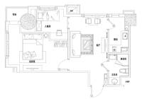 宝隆国际普通住宅80.8㎡户型图