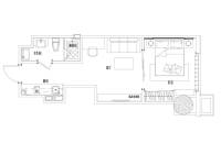 宝隆国际普通住宅52.9㎡户型图