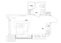 宝隆国际普通住宅36.7㎡户型图