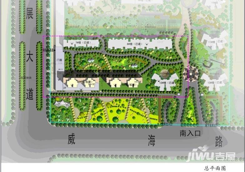 中豪国际花园规划图图片