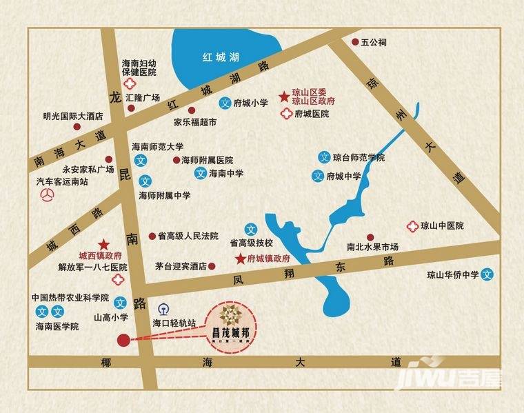 昌茂城邦位置交通图图片