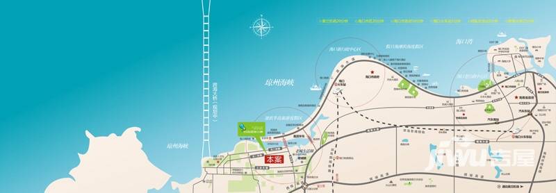 后海温泉小镇位置交通图