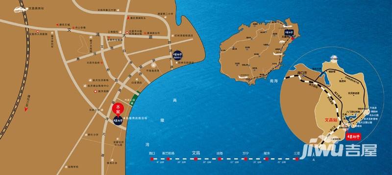 平海美龄湾位置交通图