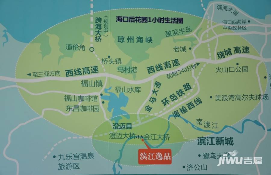 滨江逸品位置交通图图片
