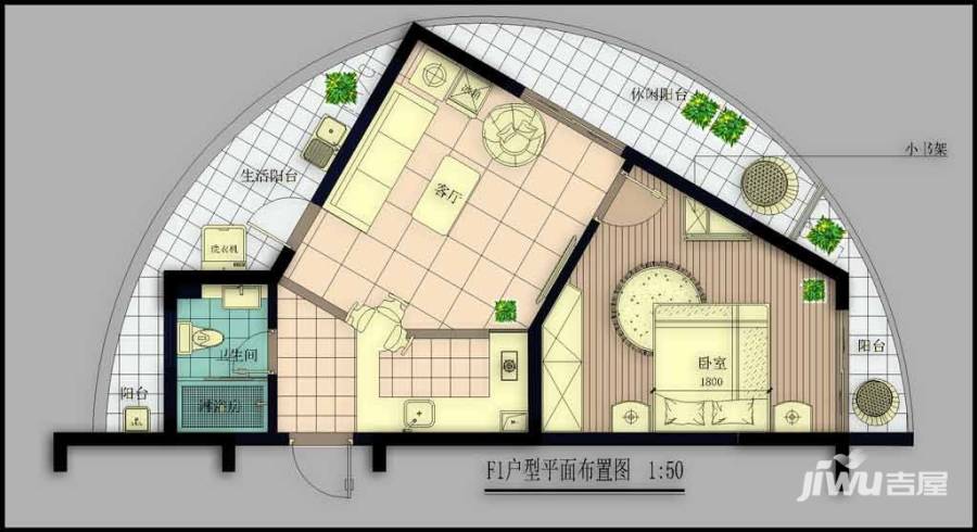 永秀国际普通住宅60㎡户型图