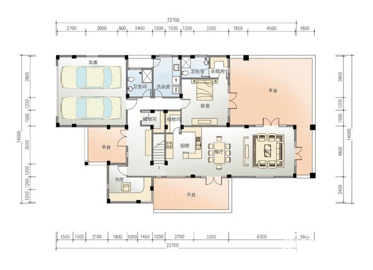 古盐田白鹭湾普通住宅901㎡户型图